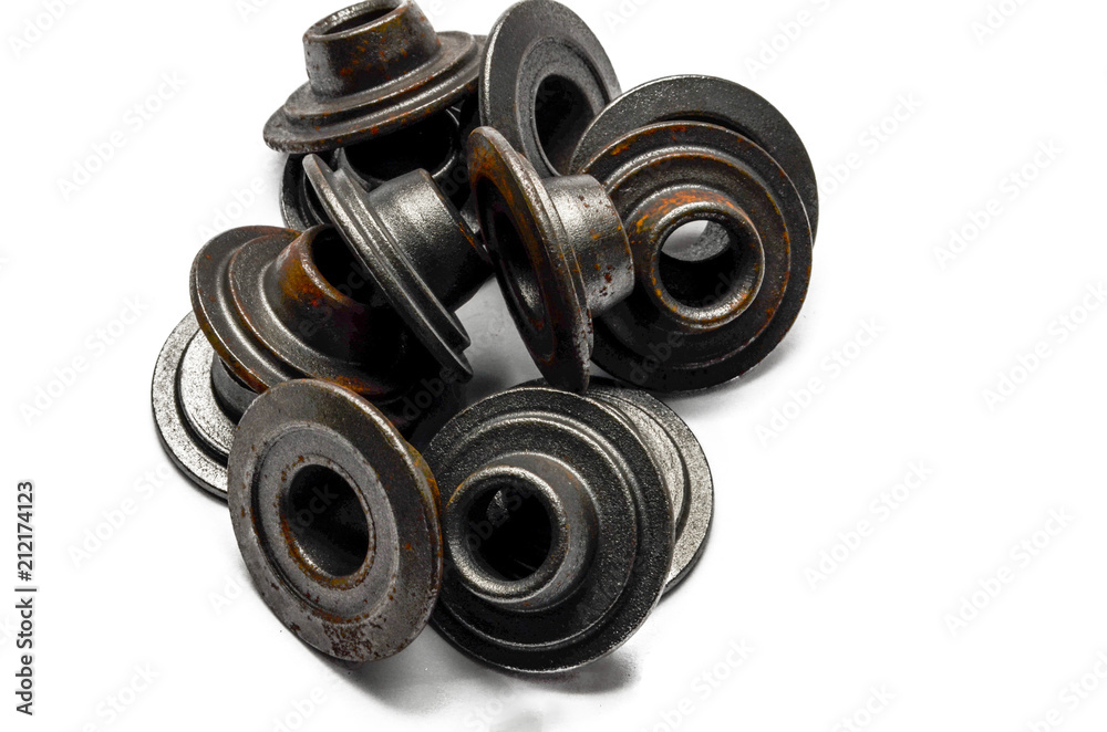 auto repair parts, detail as a background on white auto repair parts, detail as a background on white
