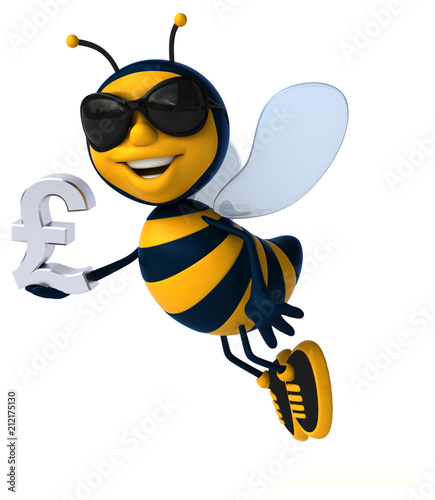 Fun bee - 3D Illustration