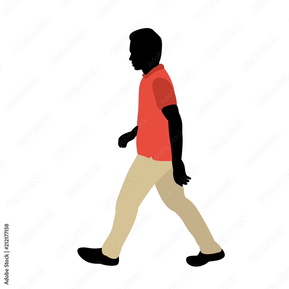 silhouette the man is walking silhouette the man is walking