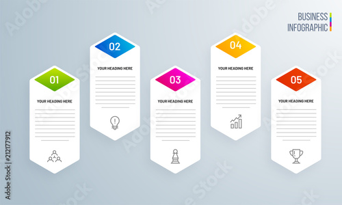 Presentation of business infographic template.