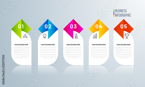 Presentation of business infographic template.