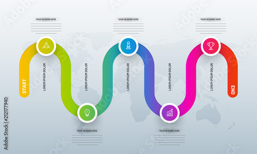 Presentation of business infographic template.