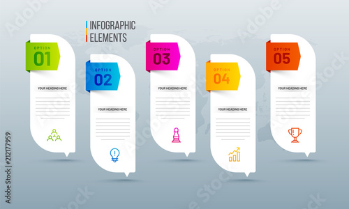 Presentation of business infographic template.