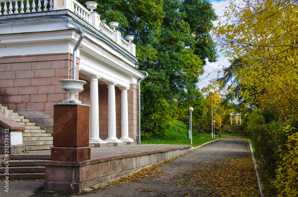 Moscow, Russia - October, 2017: Arkhangelskoye Museum Estate Moscow, Russia - October, 2017: Arkhangelskoye Museum Estate
