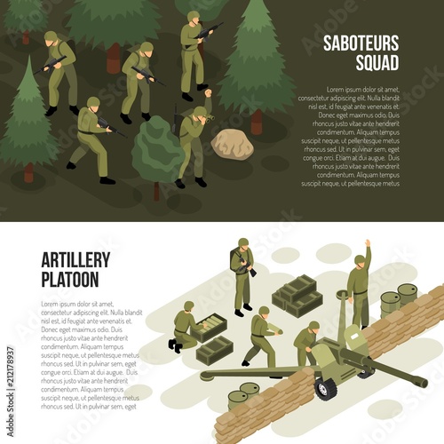 Military Horizontal Banners Collection