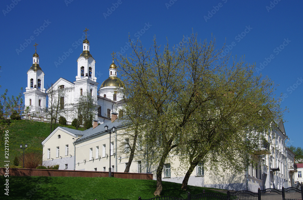 VITEBSK, BELARUS - May, 2018: Holy Assumption Cathedral