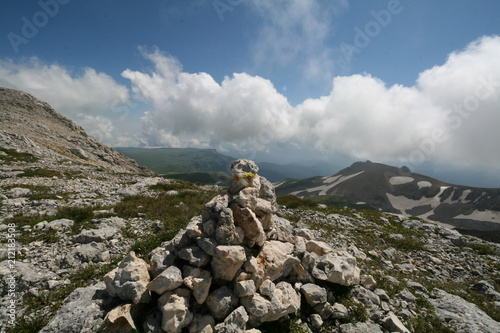 View from mount Oshten, Adygea. Caucasus mountains. © Evgeniya brjane