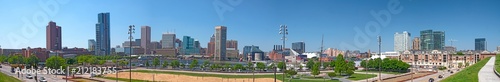 Baltimore Maryland Inner Harbor Waterfront Skyline Panoramic View From Federal Hill