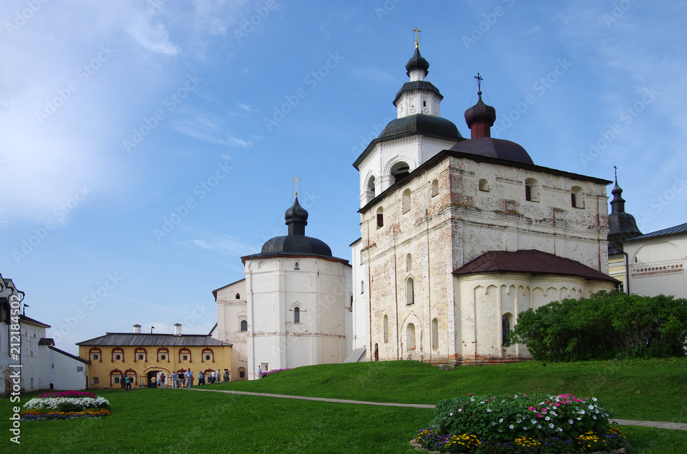 KIRILLOV, RUSSIA - August, 2017: Kirillo-Belozersky monastery near City Kirillov, Vologda region, Russia