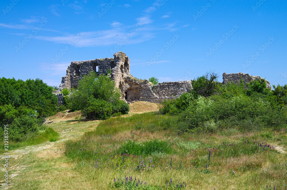 Mangup Kale, a historic fortress in Crimea, located on a plateau near  Sevastopol (ancient Chersones)