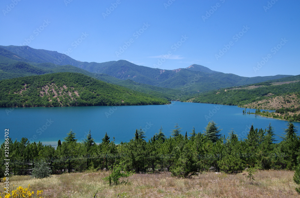 The reservoir in Crimea near Alushta