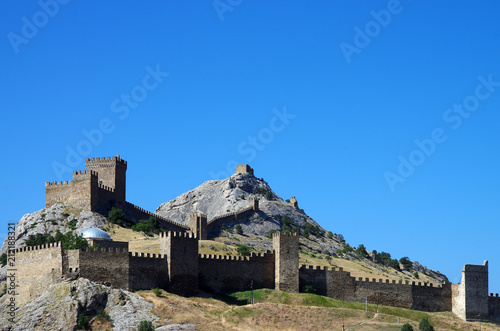 SUDAK, CRIMEA - June, 2018: Genoese fortress