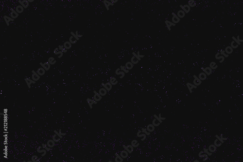 Dark background with glowing dots, circles. Abstract lights, universe, galaxy. Space pattern. Vector illustration