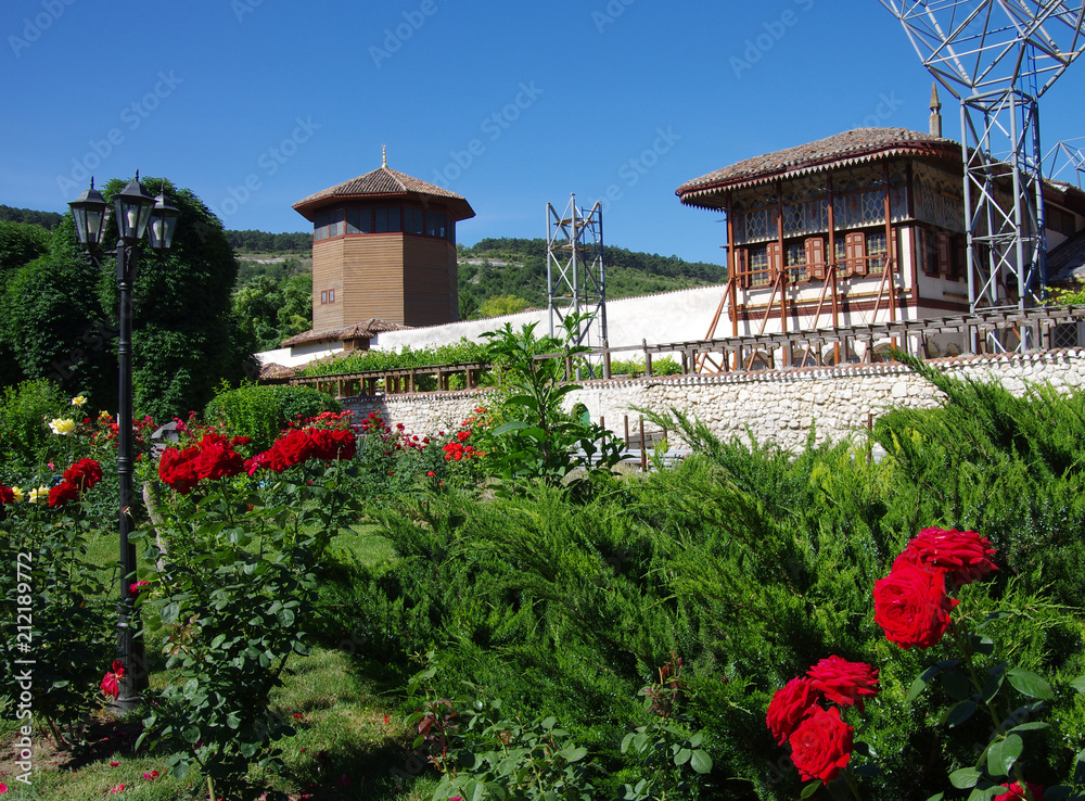 Fototapeta premium BAKHCHISARAY, CRIMEA - June, 2018: The Khan's Palace or Hansaray