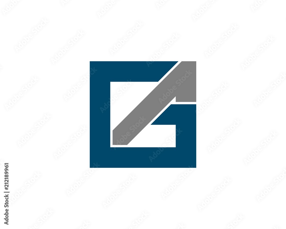GA square logo template GA square logo template
