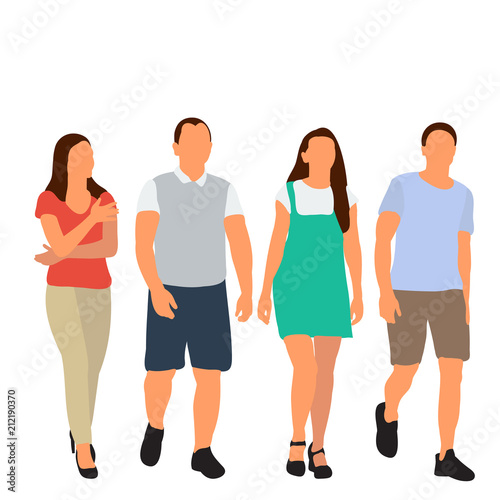 flat style people go, set
