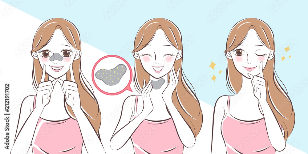 woman with acne problem woman with acne problem