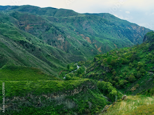Amazing mountain landscape, gorge in mountains, Garni, Armenia © Nata Bene