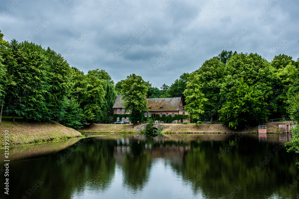 Obraz premium Old country house, Ahrensburg, north Germany