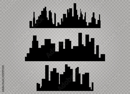 City skyline vector illustration. Urban landscape. Daytime cityscape in flat style