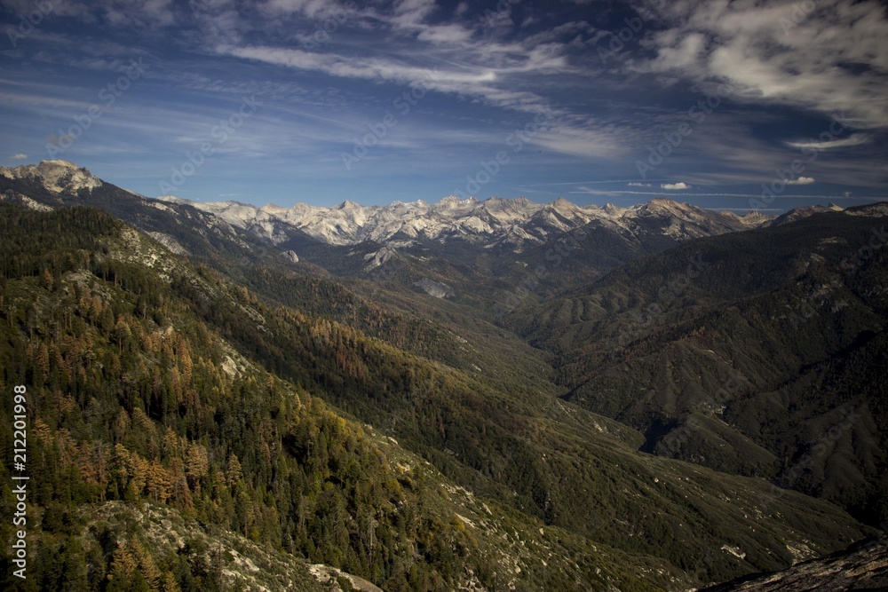 Moro Rock: The Top View of the Sierra Nevada towards Mt. Witney