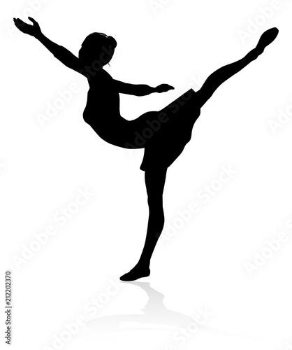 Ballet Dancing Silhouette