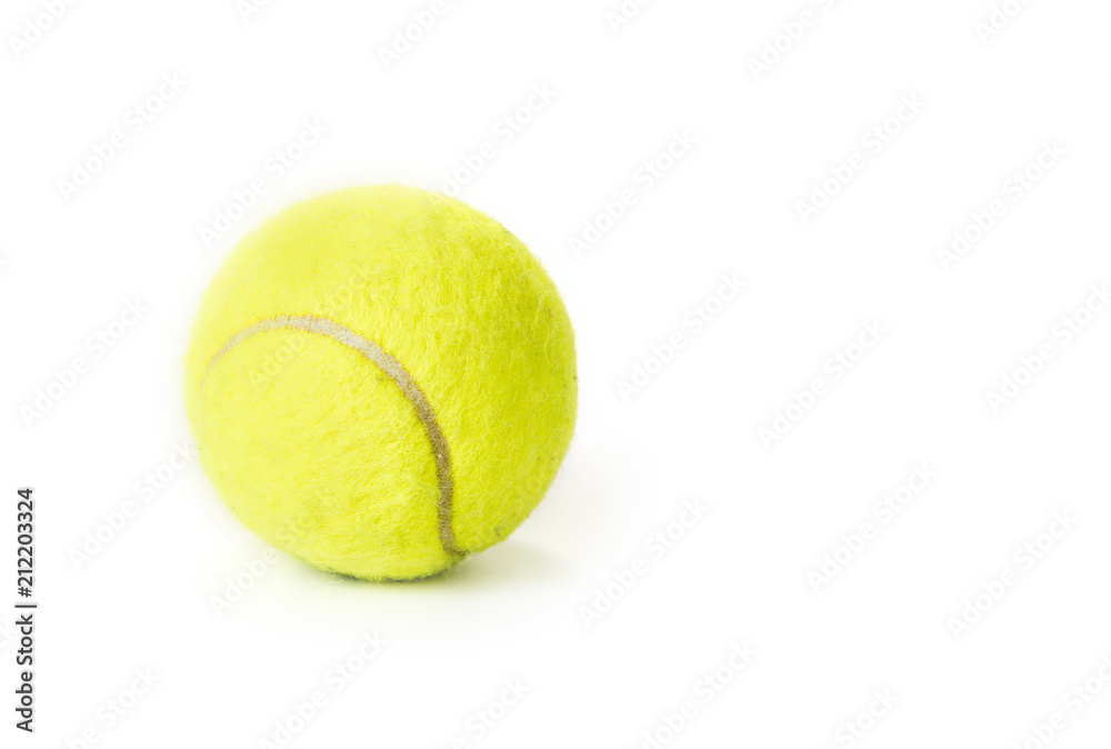 Tennis ball isolated on a white background