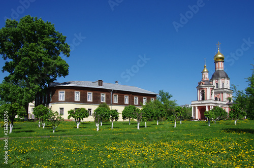 MOSCOW,Russia - May, 2018: Sviblovo Manor on a Sunny spring day photo