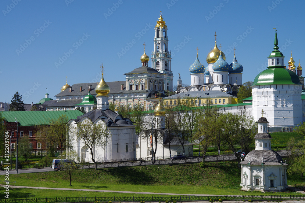 SERGIYEV POSAD, RUSSIA - May, 2018: Trinity Sergius Lavra in Sergiev Posad