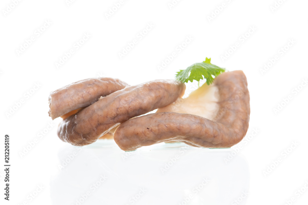 Part of pork small intestine or Chitterlings internal organs of pig