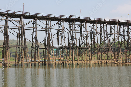 Mon Wooden Bridge - Sangkhlaburi Thailand photo