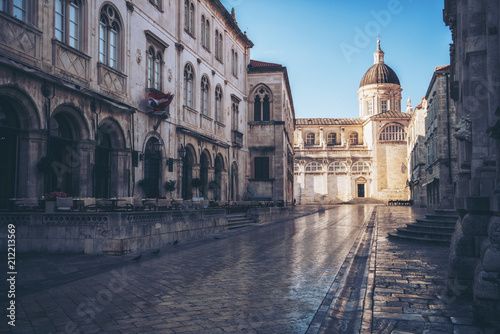 Fototapeta Katedra w Dubrowniku na starym mieście w Dubrowniku, Chorwacja