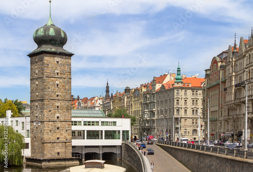 Photography Shitkovskaya water tower in Prague
