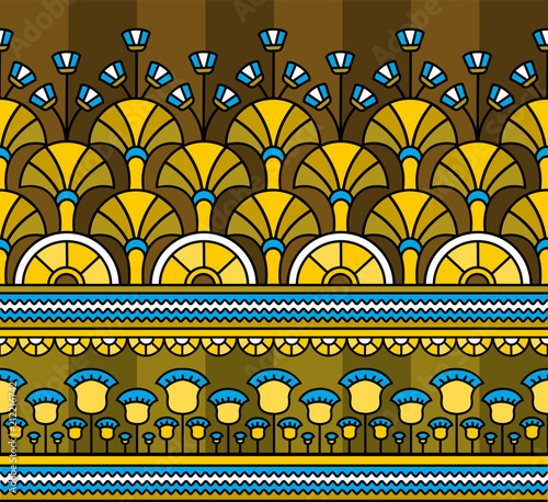 Egyptian ornament.Egyptian pattern. Seamless pattern in Egyptian style. Vector illustration