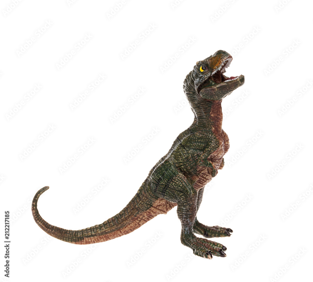 Toy dinosaur on white isolated background Toy dinosaur on white isolated background