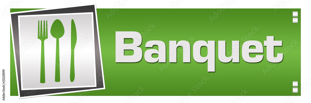 Banquet Green Grey Square Left Banquet Green Grey Square Left