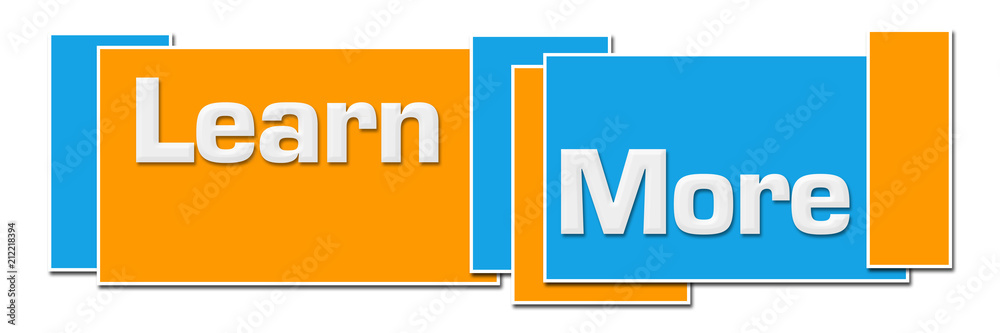 Learn More Blue Orange Boxes Horizontal Learn More Blue Orange Boxes Horizontal