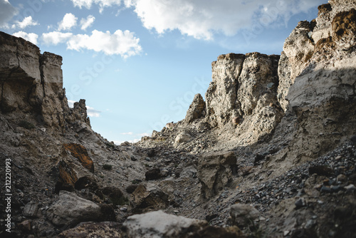 canyon after the massive earthquake 