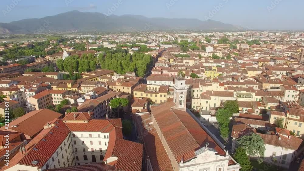 Panoramic aerial view of Pisa Center from Knights Square Panoramic aerial view of Pisa Center from Knights Square