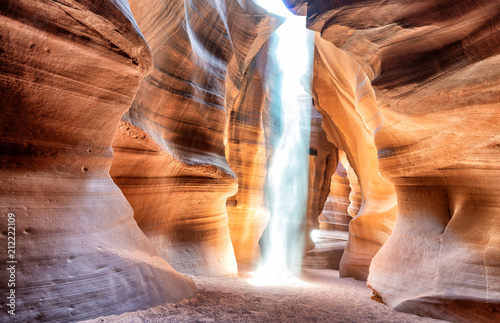 Arizona, USA. Antelope Canyon Navajo beautiful light rays