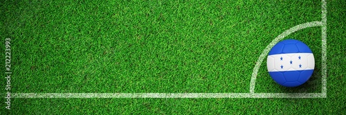 Composite image of football in honduras colours 