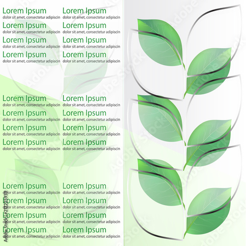 bright presentation template, advertisement, ecology, vector illustration photo