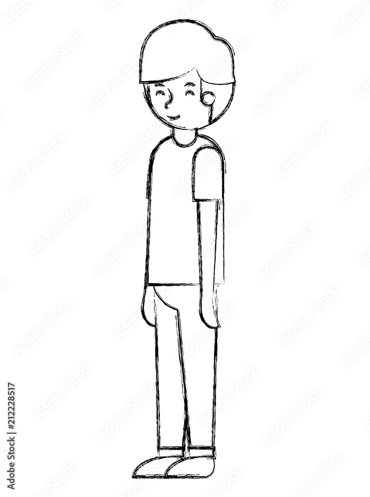 young man avatar character vector illustration design young man avatar character vector illustration design