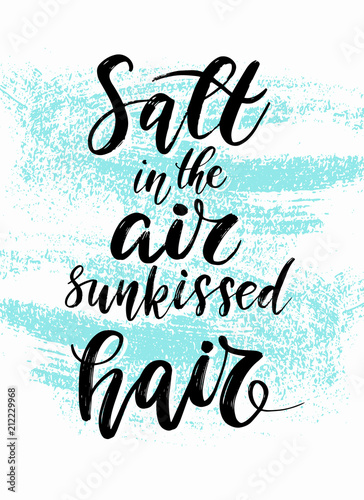 Hand drawn summer lettering...