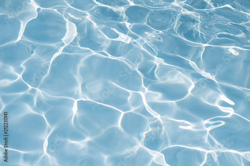 Fototapeta Naklejka Na Ścianę i Meble -  Texture of water in swimming pool for background