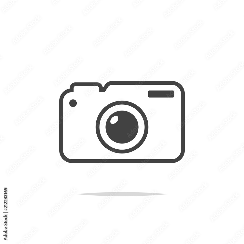 Camera line icon vector isolated