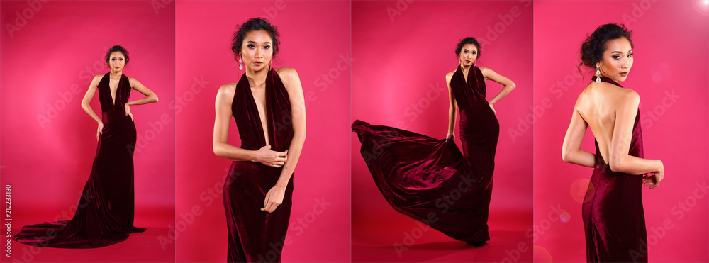 Miss Beauty Pageant Queen Contest in Asian Gown Stock Image - Image of  evening, attractive: 125323057