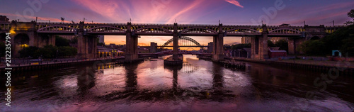 The River Tyne Bridges at Sunrise