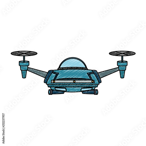 RC drone isolated vector illustration graphic design