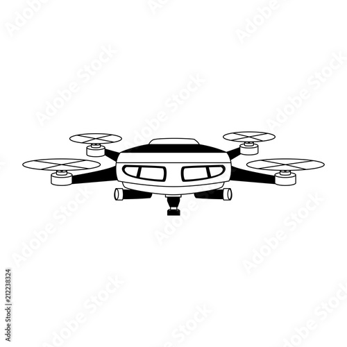 RC drone isolated vector illustration graphic design